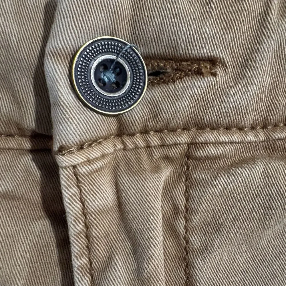 Pilcro Hyphen Shorts Tan Chino Casual Work Business Prep Anthropologie Womens 27